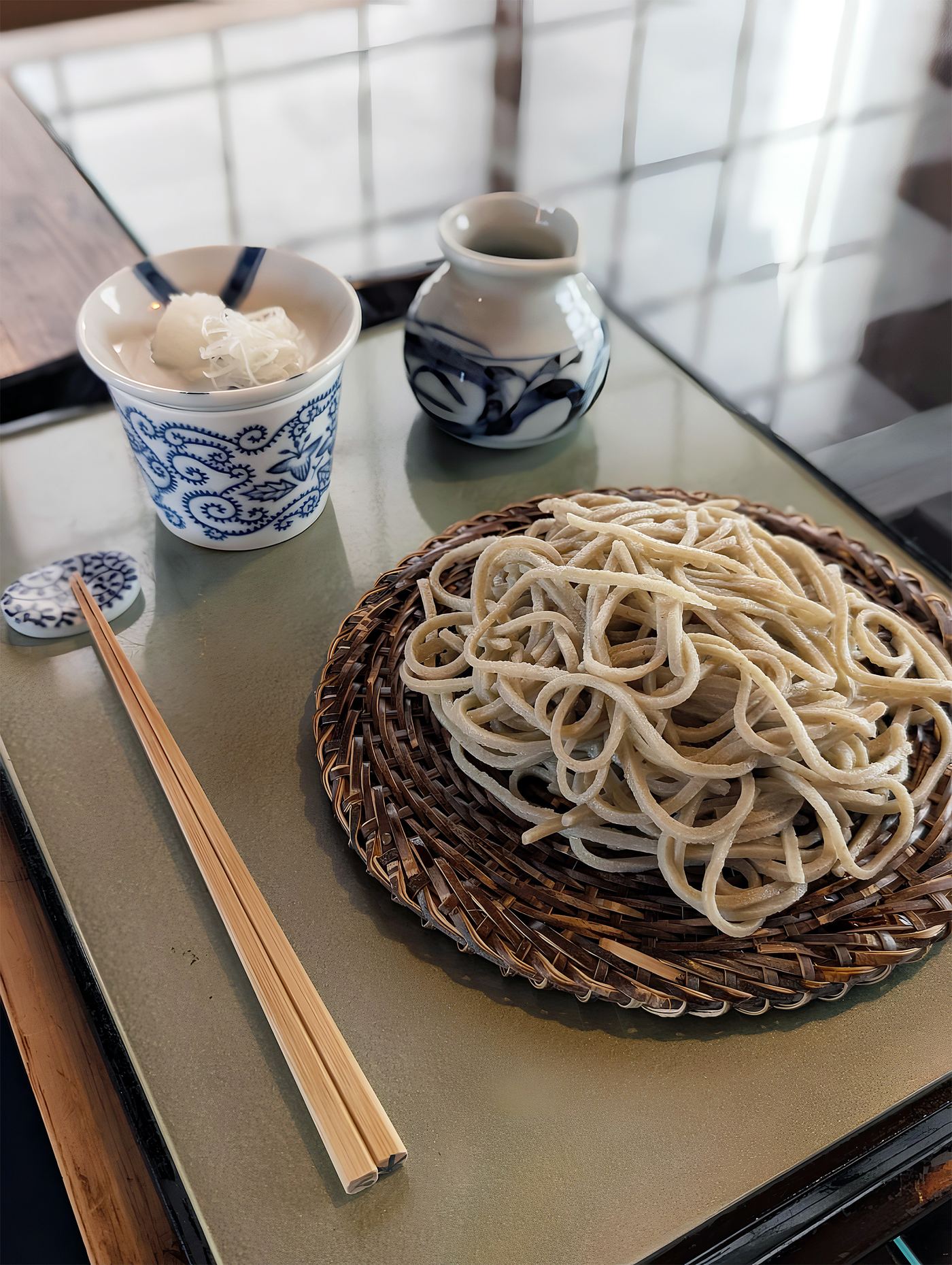 ざるに盛られた蕎麦